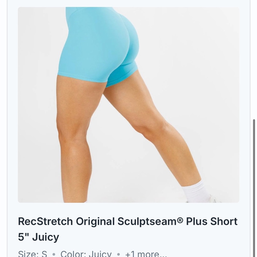 Paragon Fitwear Sculptseam Plus Shorts in Juicy Blue